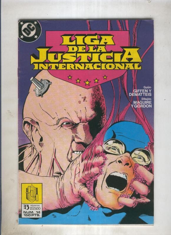 Liga de la Justicia America numero 14 (numerado 4 en trasera)