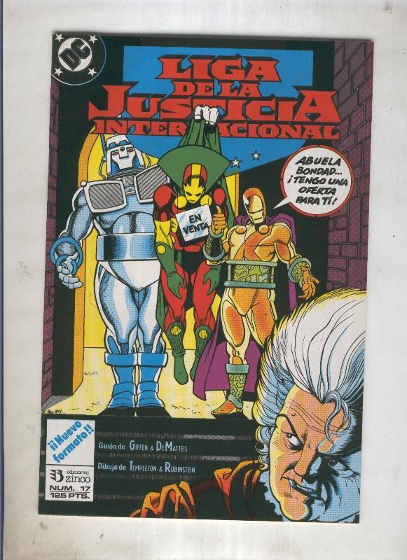 Liga de la Justicia America numero 17 (numerado 1 en trasera)