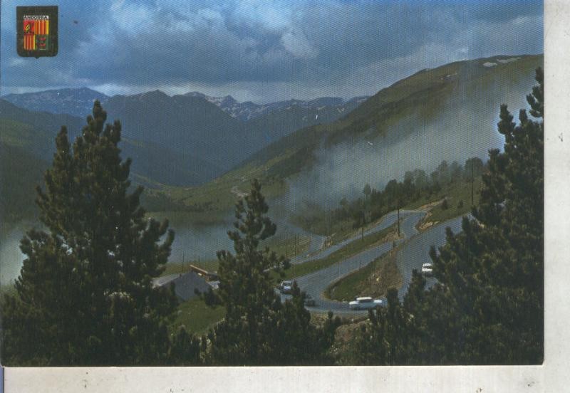 Postal 013859: Subida al puerto de Envalira, Andorra