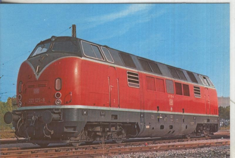Postal 013877: Tren Locomotora 221 125-8