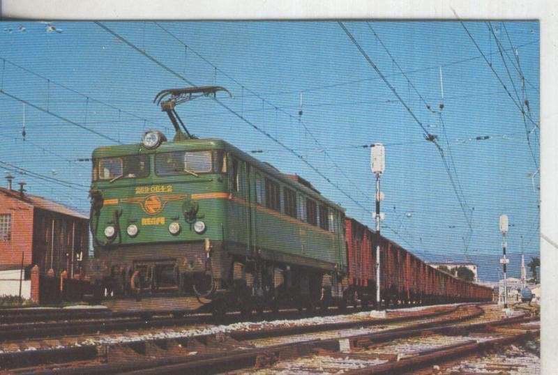 Postal 013891: Tren de Mercancia al paso por estacion de Villalba
