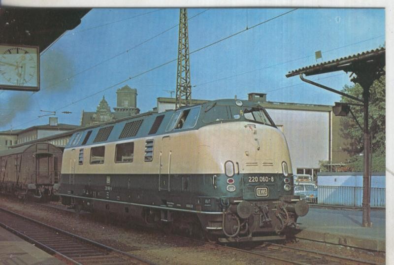 Postal 013894: Tren Lokomotive 220 060-8, mai 1975