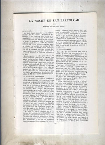 La noche de San Bartolome (Antonio Ballesteros Beretta)