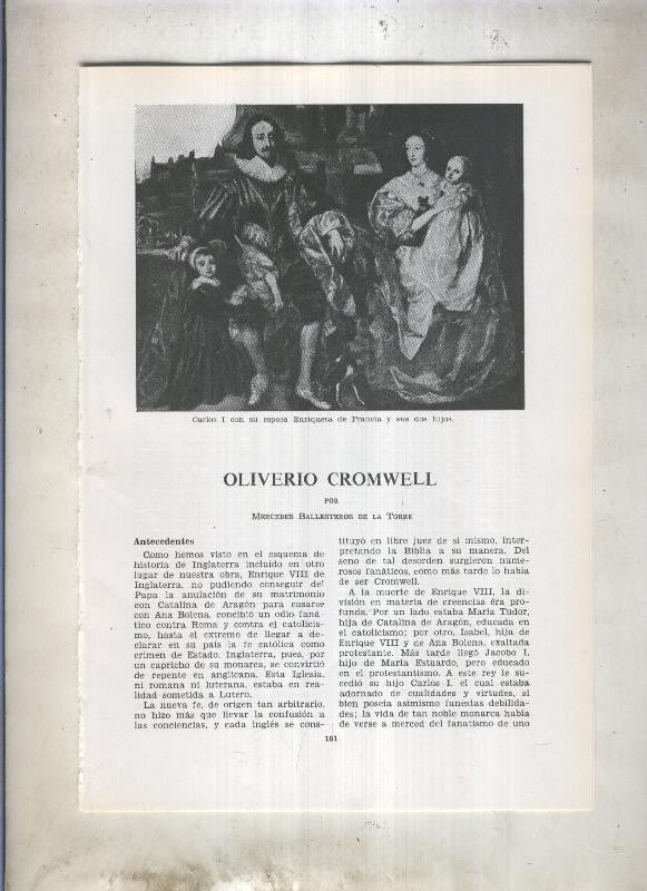 Oliverio Cromwell (Mercedes Ballesteros de la Torre)