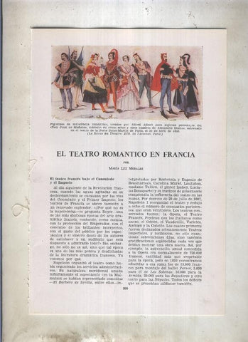 El teatro romantico en Francia (Maria Luz Morales)