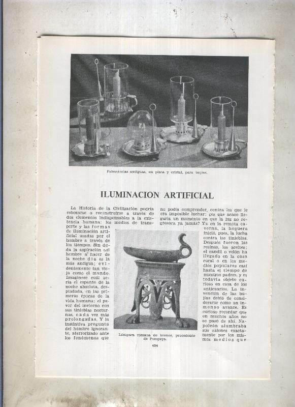 Iluminacion artificial 