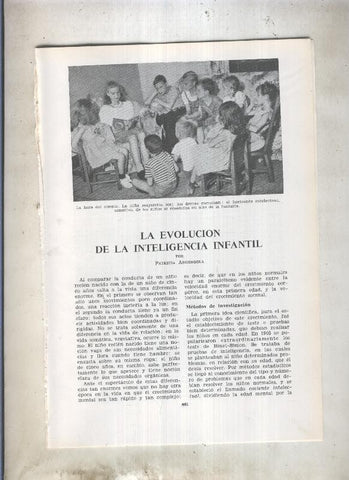 La evolucion de la inteligencia infantil (Patricia Argensola)