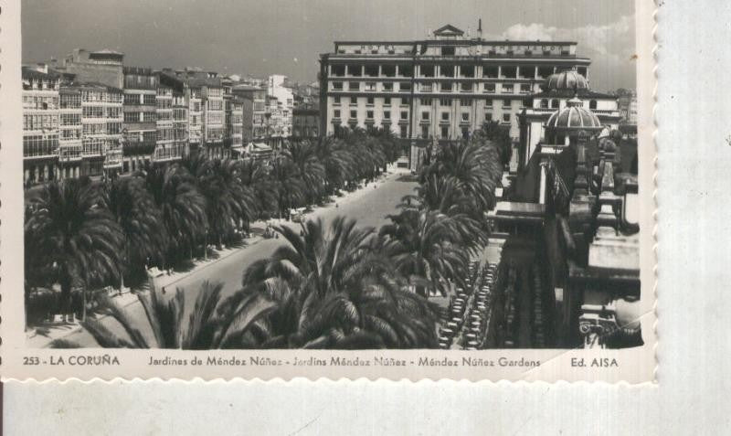 Postal 013942: Jardines de Mendez Nuñez en la Coruña
