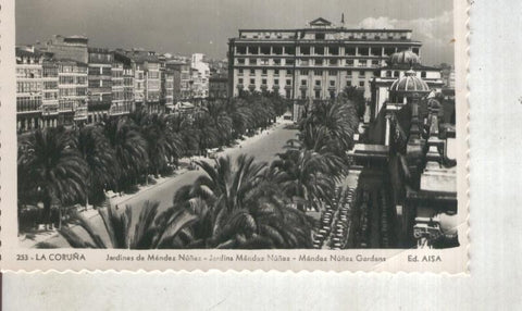 Postal 013942: Jardines de Mendez Nuñez en la Coruña