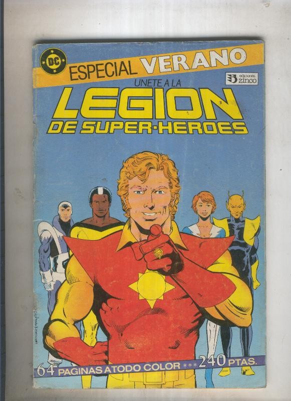 Legion de Superheroes especial verano (numerado 2 en trasera)