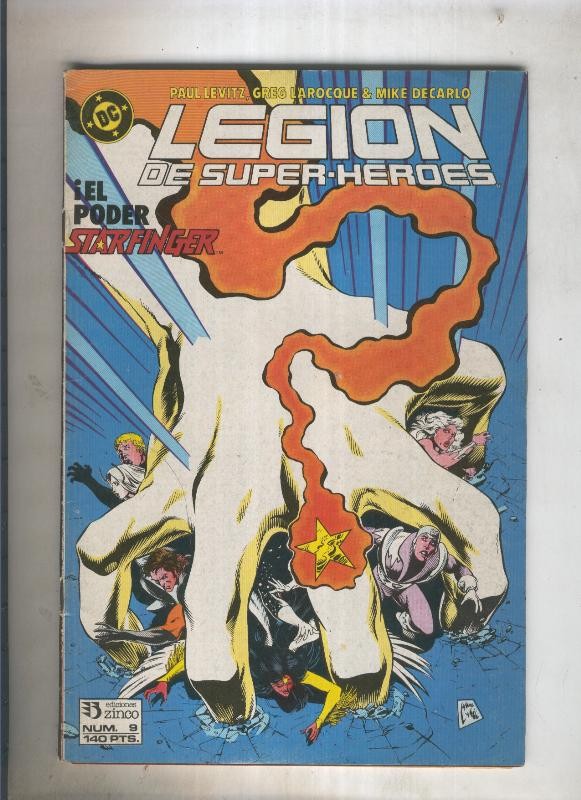 Legion de Superheroes numero 09 (numerado 2 en trasera)