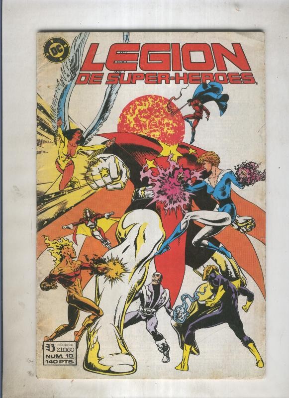 Legion de Superheroes numero 10 (numerado 2 en trasera)