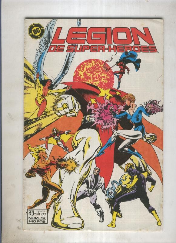 Legion de Superheroes numero 10 (numerado 4 en trasera)