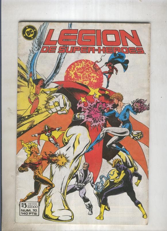 Legion de Superheroes numero 10 (numerado 5 en trasera)