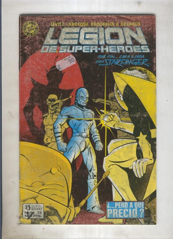 Legion de Superheroes numero 13 (numerado 2 en trasera)