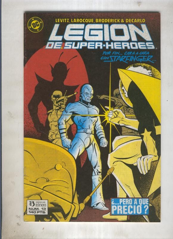 Legion de Superheroes numero 13 (numerado 3 en trasera)