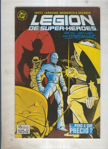 Legion de Superheroes numero 13 (numerado 3 en trasera)