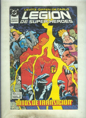 Legion de Superheroes numero 18 (numerado 3 en trasera)
