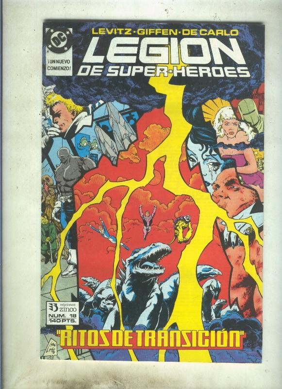Legion de Superheroes numero 18 (numerado 2 en trasera)