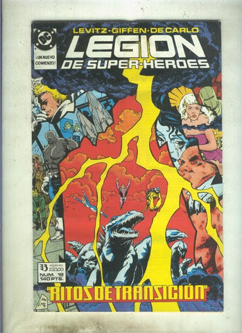 Legion de Superheroes numero 18 (numerado 1 en trasera)