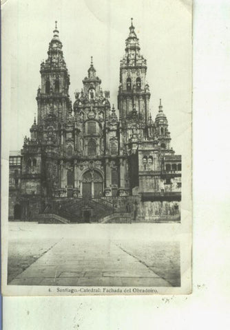 Postal 014028: Fachada del obradoiro de Santiago de Compostela