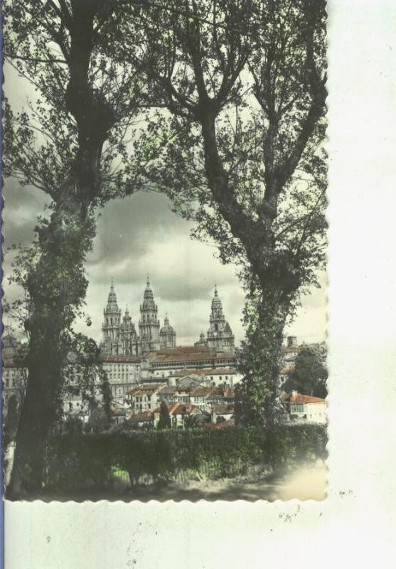 Postal 014029: Vista desde el paseo de la herradura de Santiago de Compostela