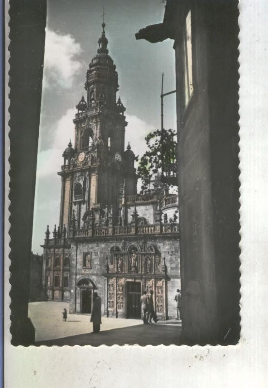 Postal 014031: Torre del Reloj de la catedral de Santiago de Compostela