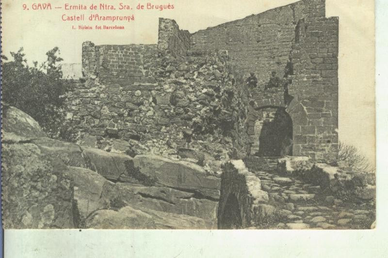 Postal 014036: Castell de Aramprunya en la ermita de Nuestra Señora de Brugues en Gava, Barcelona