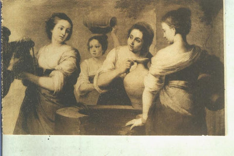 Postal 014039: Fragmento de Rebeca y Eliezer de Murillo