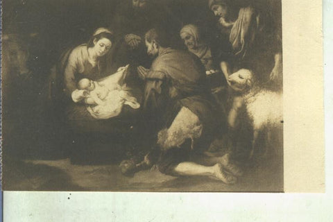 Postal 014042: Adoracion de los pastores de Murillo