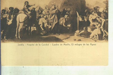 Postal 014043: El milagro de las aguas de Murillo