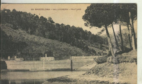 Postal 010576: Pantano de Vallvidrera de Barcelona