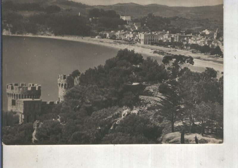 Postal 014051: Vista parcial del castillo y de Lloret, costa brava