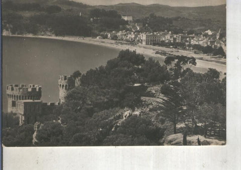 Postal 014051: Vista parcial del castillo y de Lloret, costa brava