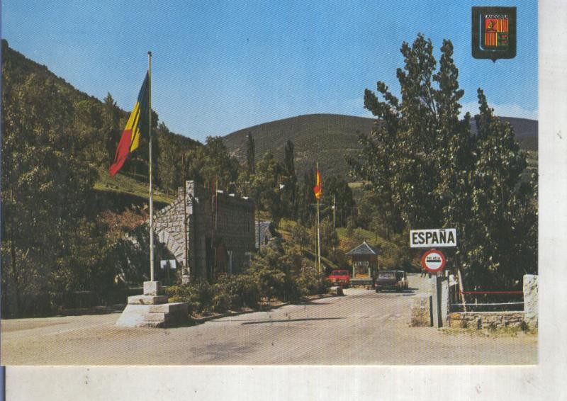 Postal 014072: Frontera de España con  Andorra