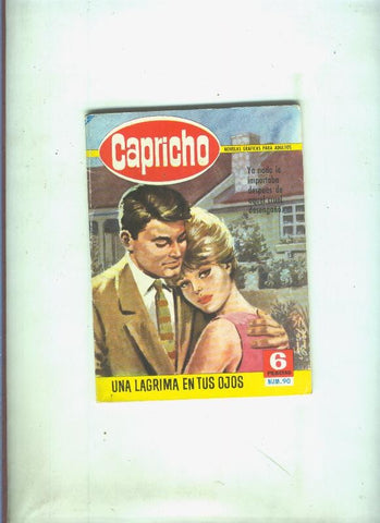 Capricho numero 090: Una lagrima en tus ojos