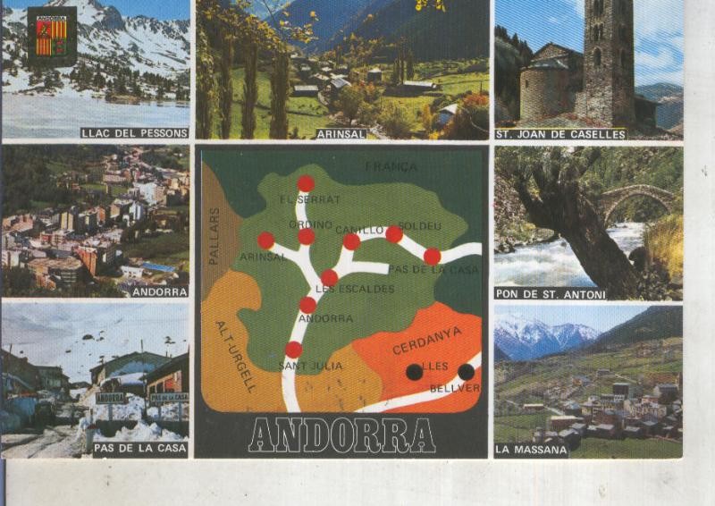 Postal 014085: Vistas varias de Andorra