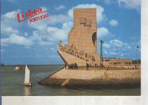 Postal 014089: Monumento del descubrimiento en Lisboa, Portugal