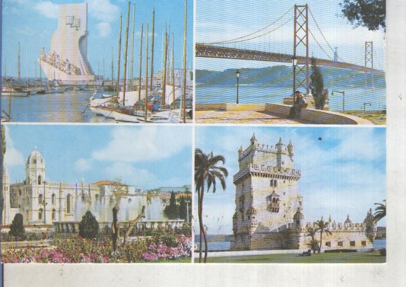 Postal 014093: Vistas de Lisboa, Portugal