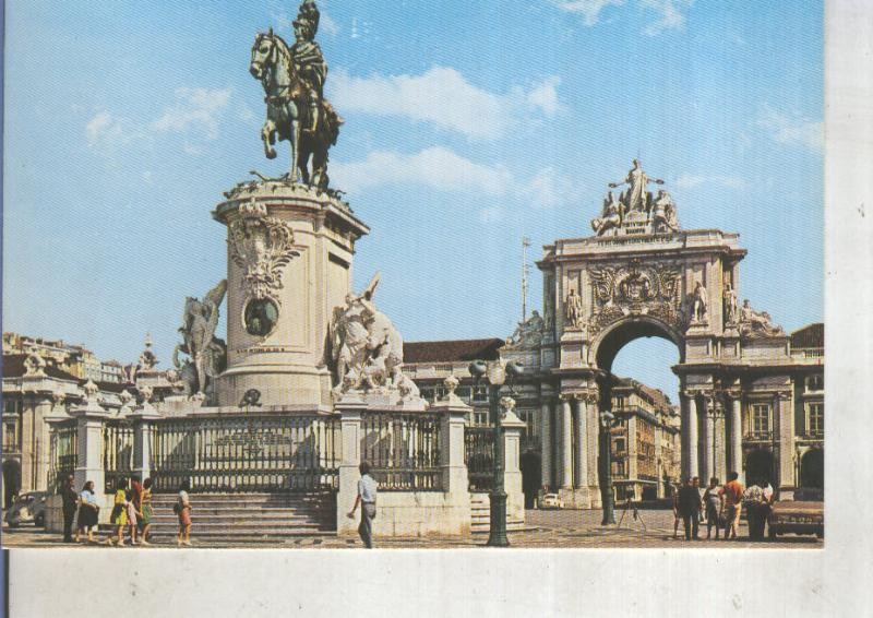 Postal 014095: Plaza de Comercio en Lisboa, Portugal