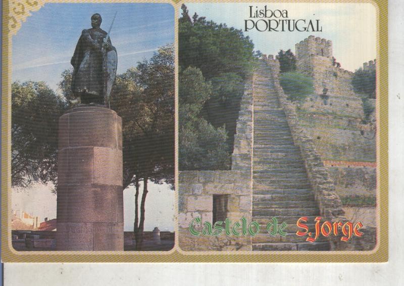 Postal 014104: Castillo de San Jorge en Lisboa, Portugal