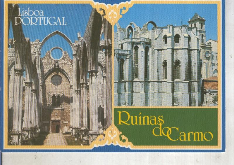 Postal 014108: Ruins de Carmo en Lisboa, Portugal