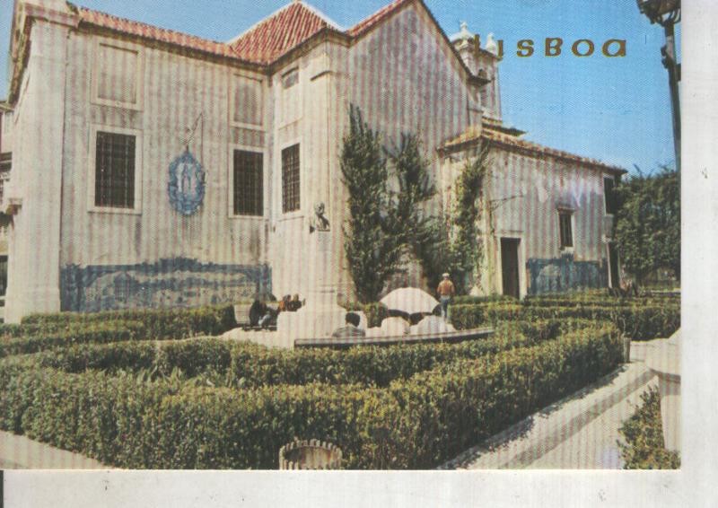 Postal 014111: Iglesia y jardines de Santa Luzia en Lisboa, Portugal
