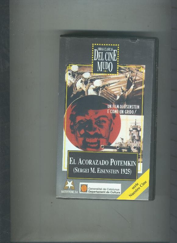 Video VHS: Obras clasicas del cine mudo: El acorazado Potemkin
