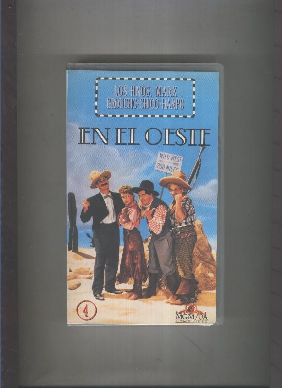 Video VHS: Los Hermanos Marx: En el oeste