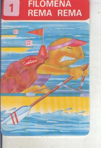 Cromos Los Zoolimpicos de Tostarica de  Cuetara numero 01: Filomena rema rema