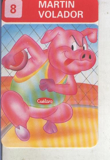 Cromos Los Zoolimpicos de Tostarica de  Cuetara numero 08: Martin volado
