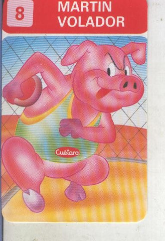 Cromos Los Zoolimpicos de Tostarica de  Cuetara numero 08: Martin volado