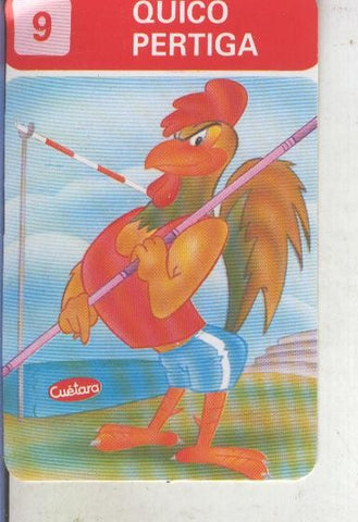 Cromos Los Zoolimpicos de Tostarica de  Cuetara numero 09: Quico pertiga