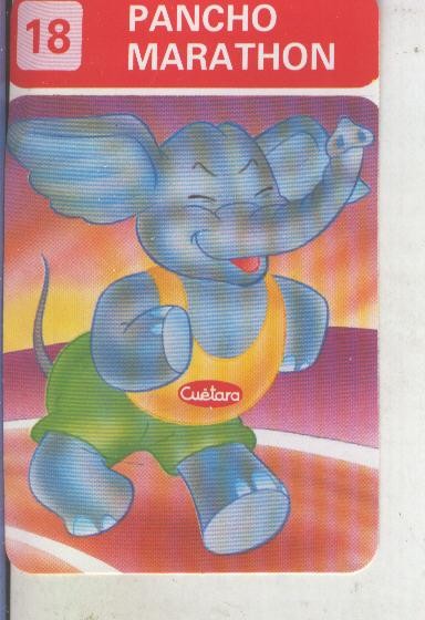 Cromos Los Zoolimpicos de Tostarica de  Cuetara numero 18: Pancho marathon